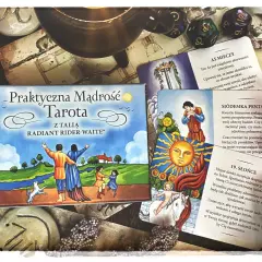 Karty tarota i kostki do gry, zapraszające do odkrywania daru intuicji.