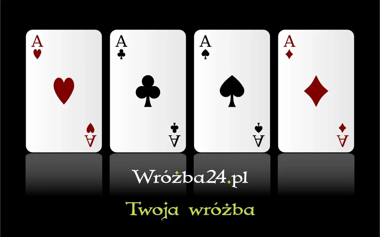 Cztery asy: kier, trefl, pik, karo. Wróżba24.pl - Twoja wróżba.